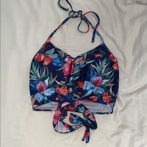 Kortni Jeane Floral Tied Up Top